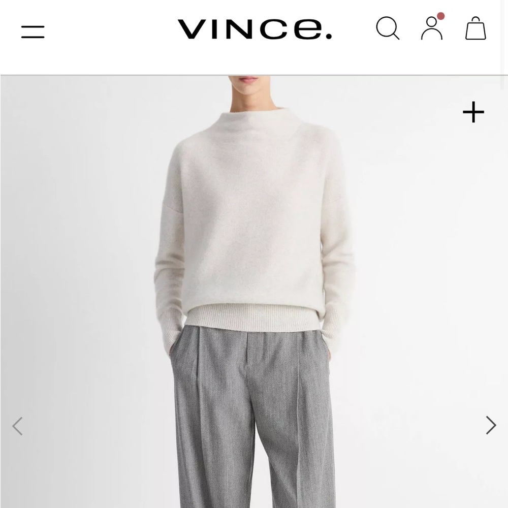 Vince Gray Cashmere Sweater